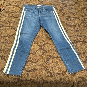 Loft Striped High Rise Slim Fit jeans NWOT Size 27